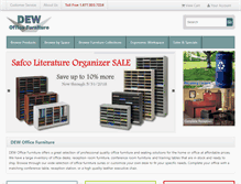 Tablet Screenshot of dewofficefurniture.com